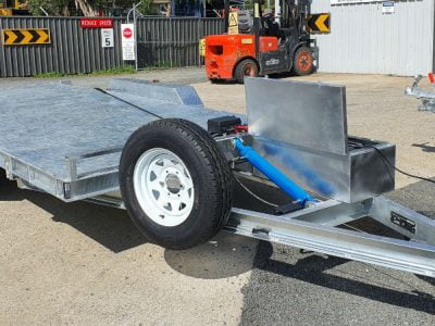 16.6 x 6.6 ft Tandem Hydraulic Tilt Car/Bobcat/Loader Trailer ATM 3500kg