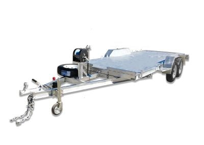 Tandem Car Trailer with Ramps and Winch ATM 2000kg