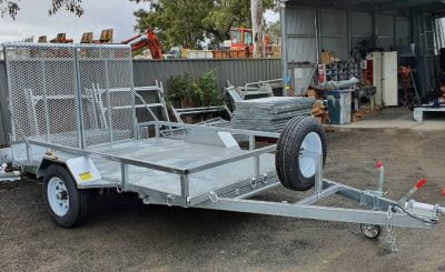 10 x 6 ft Heavy Duty Mower Trailer with Dual Ramp ATM 1900kg