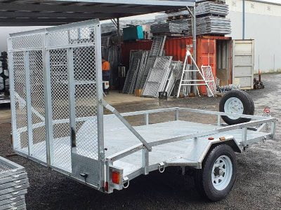 10 x 6 ft Heavy Duty Mower Trailer with Dual Ramp ATM 1900kg