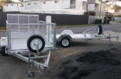 8 x 5 ft ATV and Caged Trailer ATM 750kg