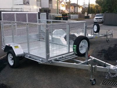 8 x 5 ft ATV and Caged Trailer ATM 750kg